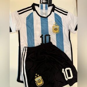 Kids Messi Argentina Soccer Kit